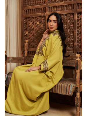 Luxurious caftan designed with elegant oriental touches
