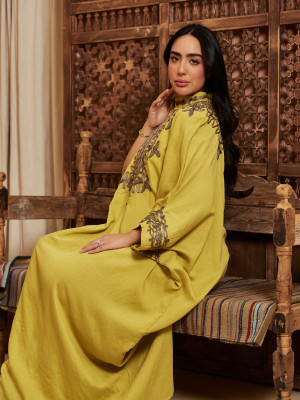 Luxurious caftan designed with elegant oriental touches