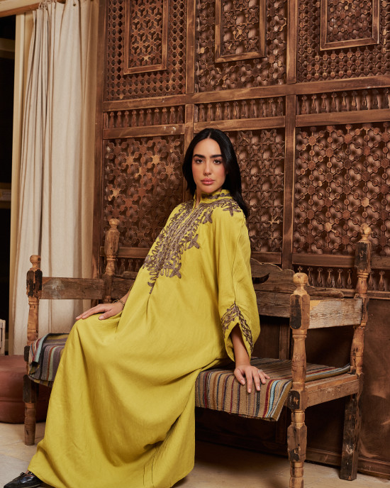 Luxurious caftan designed with elegant oriental touches