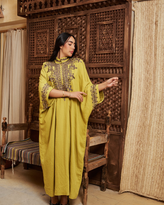 Luxurious caftan designed with elegant oriental touches