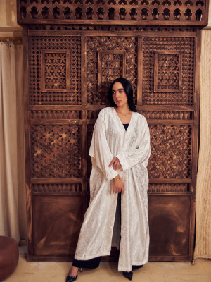 Long Satin Cardigan Elegance and Luxury