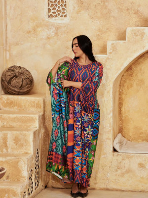 Bohemian Long Linen kaftan