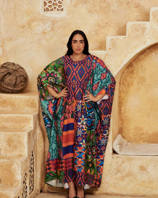 Bohemian Long Linen kaftan