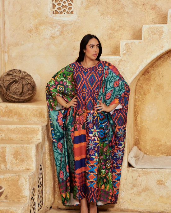 Bohemian Long Linen kaftan
