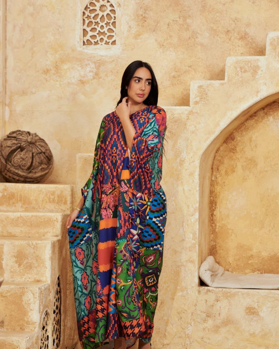 Bohemian Long Linen kaftan