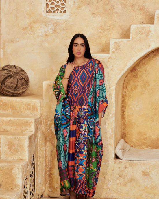 Bohemian Long Linen kaftan