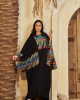 Long Linen kaftan with Colorful Pattern