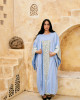 Long Linen kaftan with Wide Sleeves