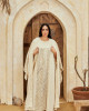 Long Linen kaftan with Wide Sleeves