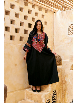 Long kaftan with Traditional Embroidery